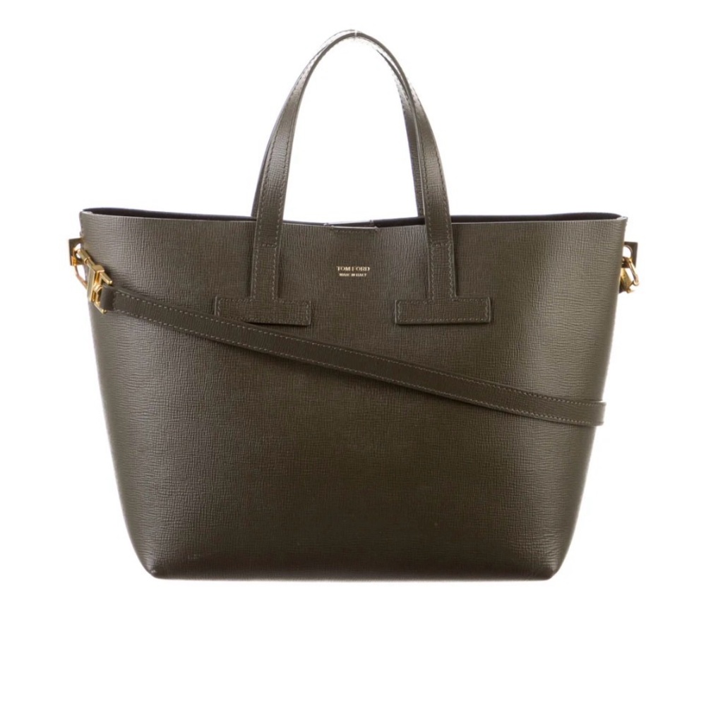 Tom Ford dark green leather bag